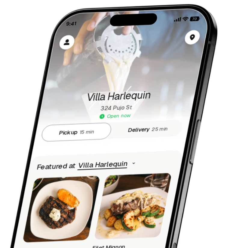 Villa Harlequin app preview