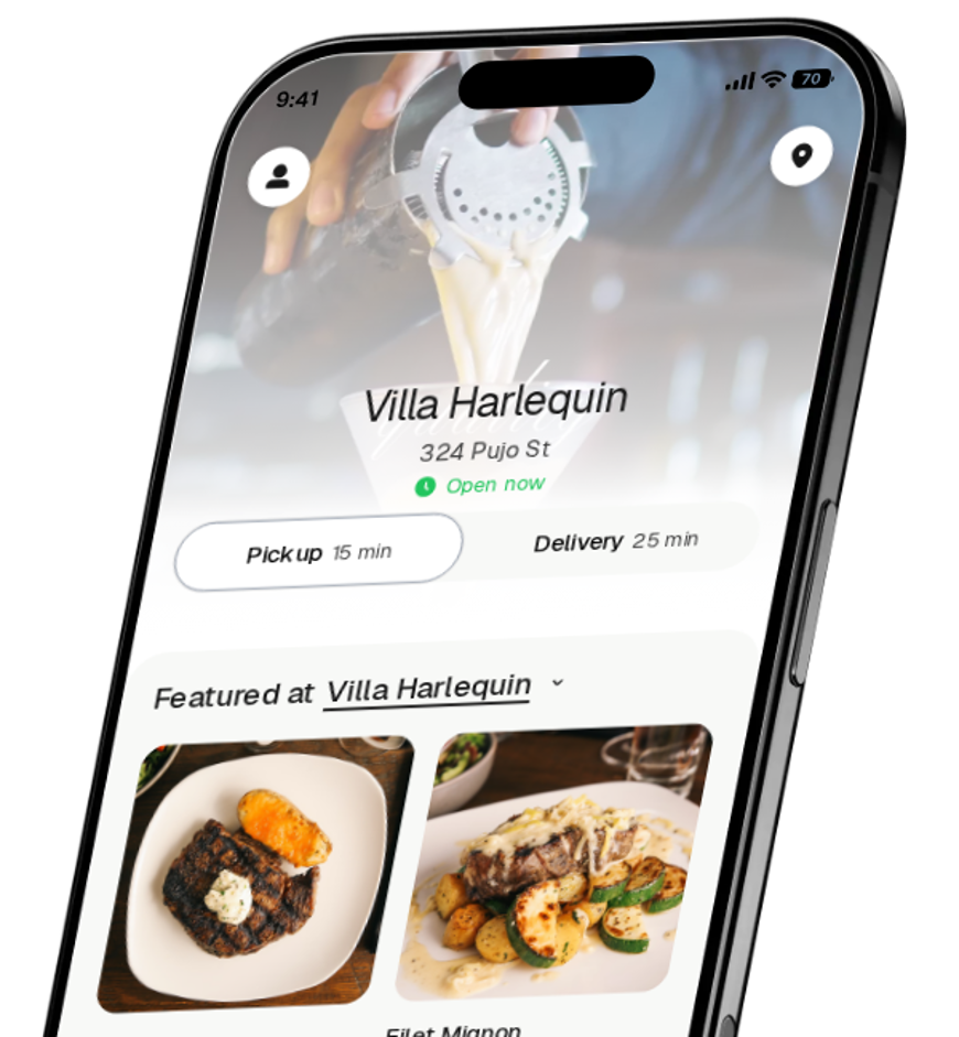 Villa Harlequin app preview