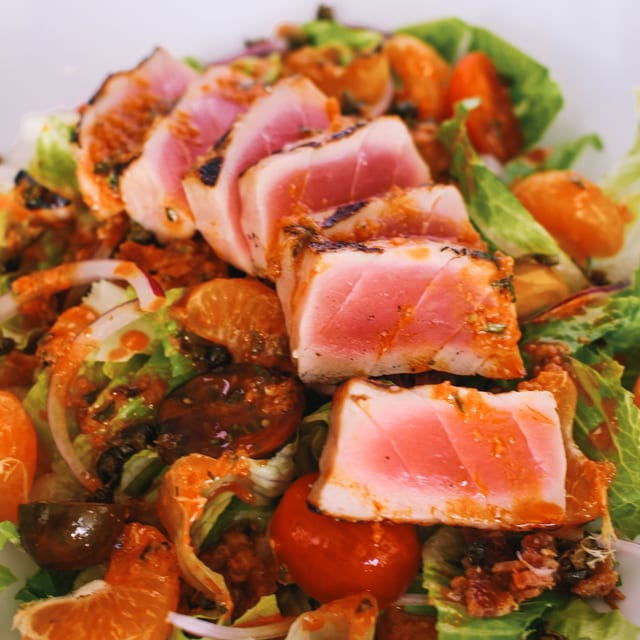 Grilled Ahi Tuna Salad.