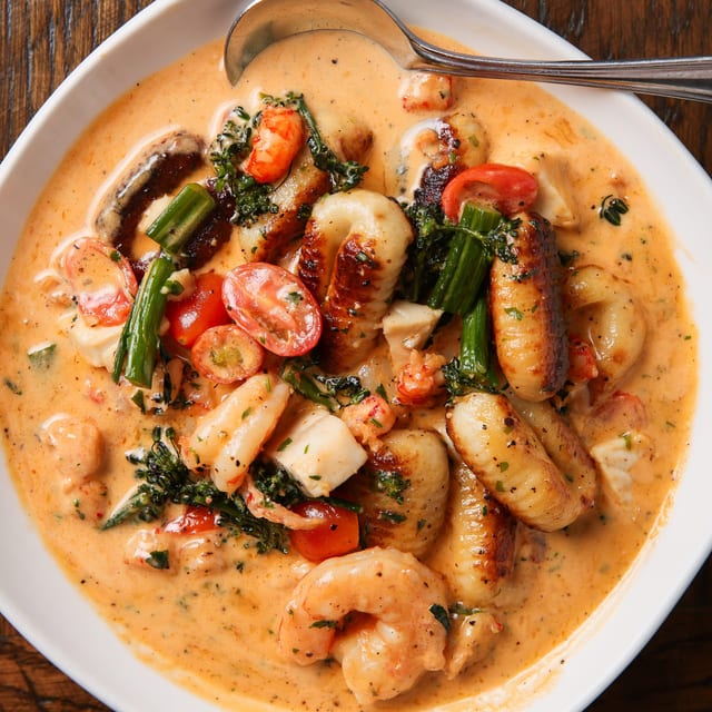 Seafood Gnocchi.