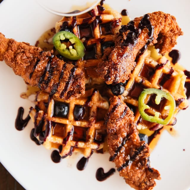 Chicken + Waffles.
