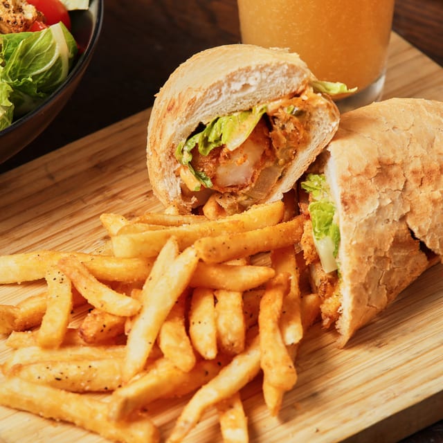 Fried Shrimp Poboy.